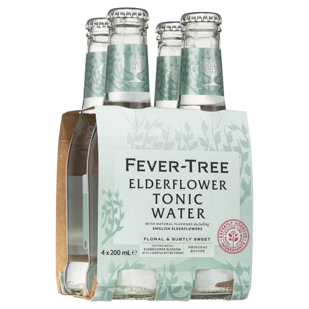 Fever Tree Elderflower Tonic 200mL X 4 pack