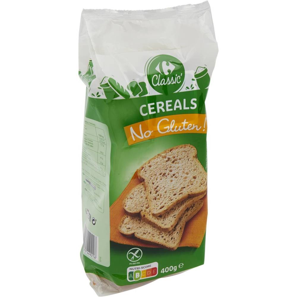 Carrefour Classic' - Pain de mie aux céréales et graines sans gluten