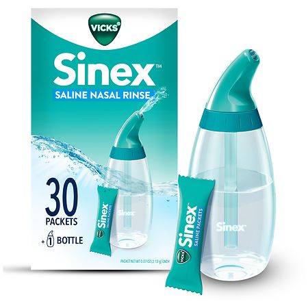 Vicks Sinex Saline Nasal Rinse Starter Kit (63.9 g, 30 ct)