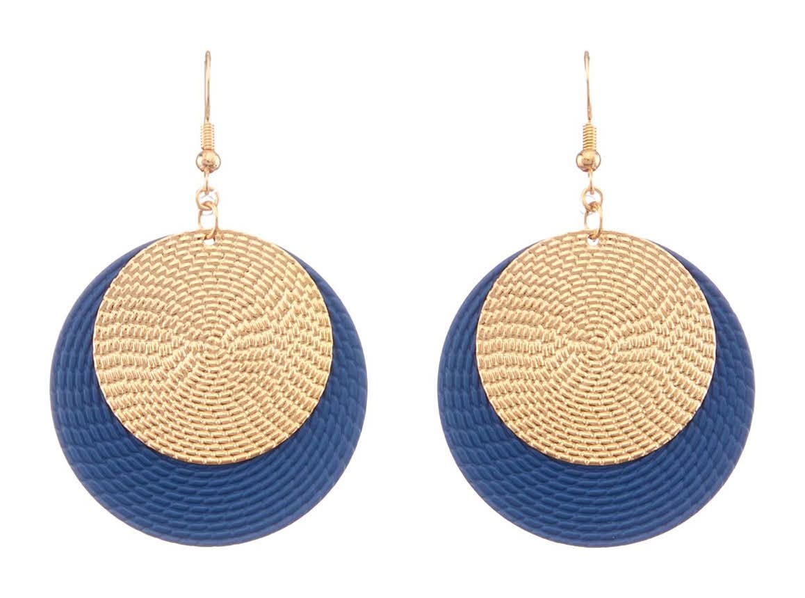 Round Disc Earrings