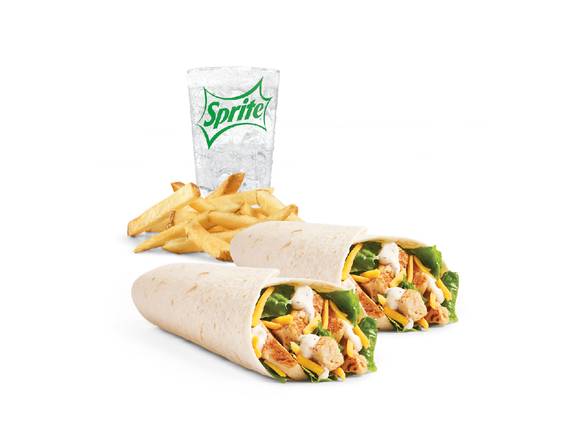Duo wrap au poulet grillé / Grilled Chicken Wrap Duo Combo