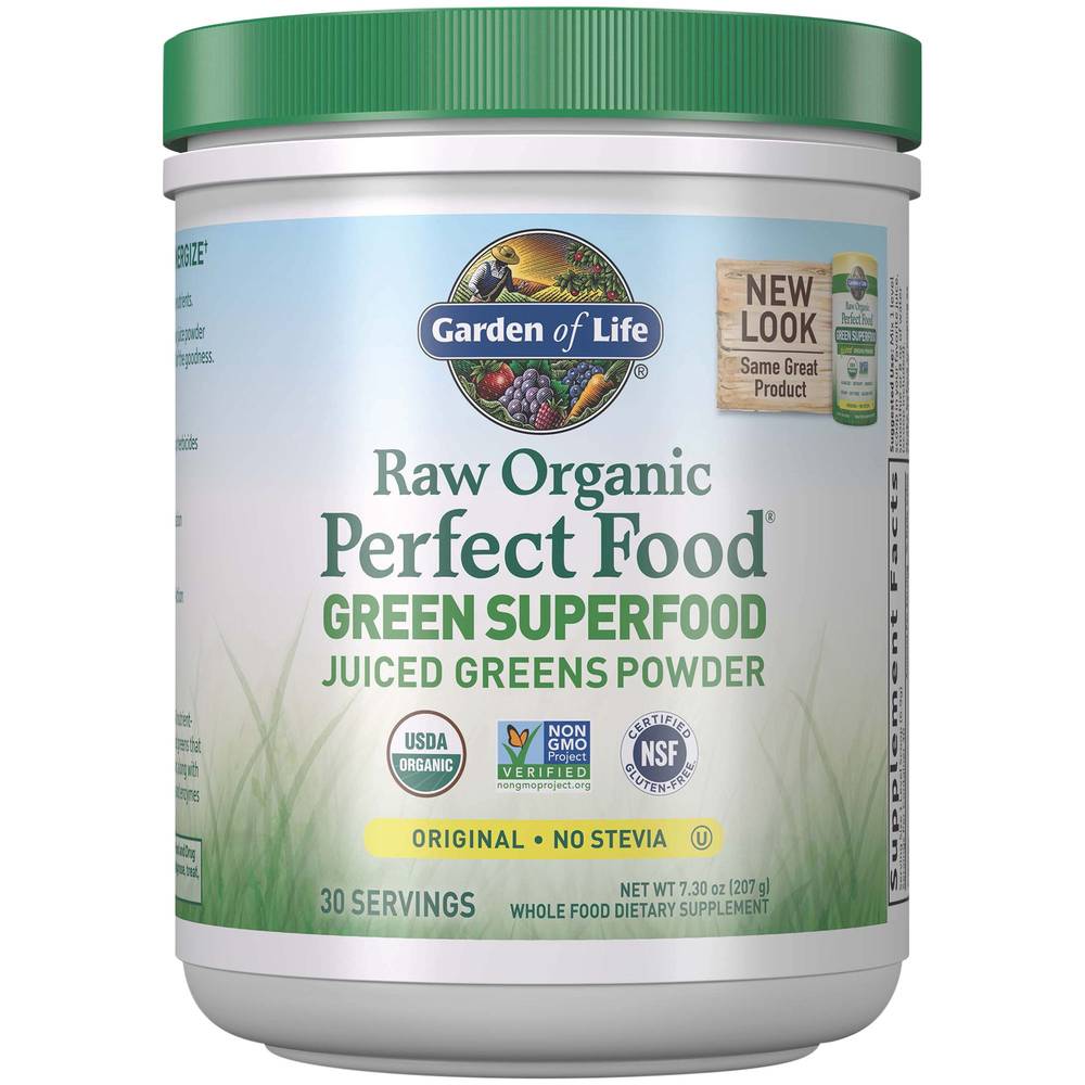 Garden of Life Raw Organic Perfect Food Juiced Greens Powder (7.3 oz)