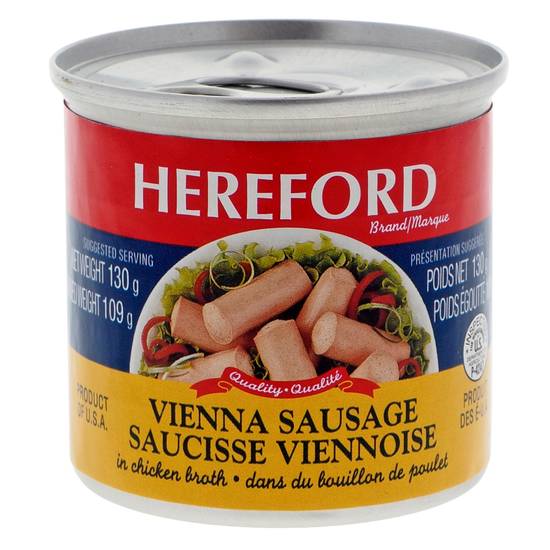 Hereford Vienna Sausage In Chicken Broth (130 g)