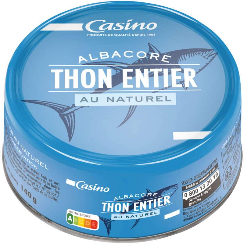 Casino Thon albacore au naturel - 140g