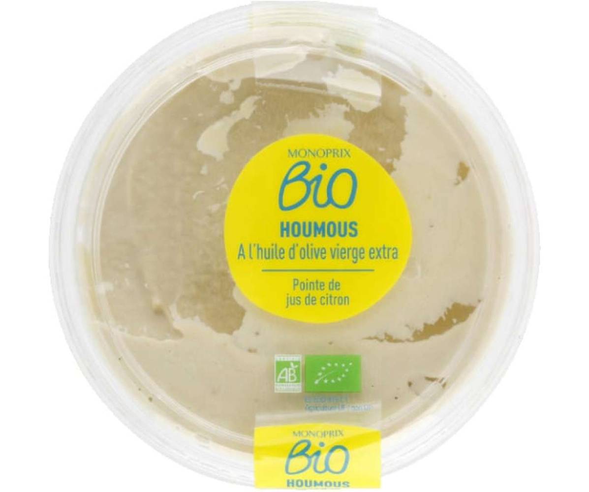 Monoprix Bio - Houmous à l'huile d'olive vierge extra, citron (180g)