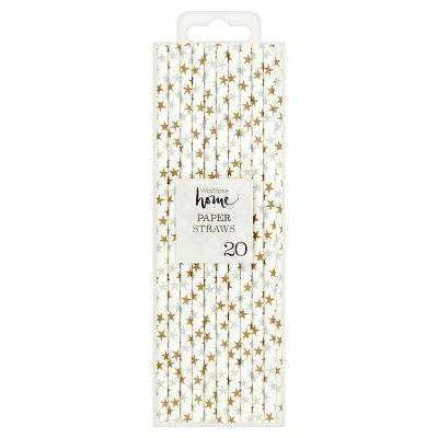 John Lewis Gold/Silver Star Straws (20s)