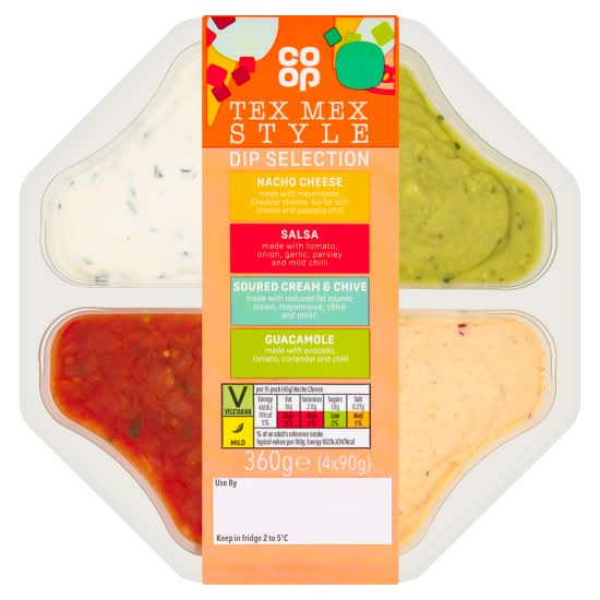 Co-op Tex Mex Style Dip Selection (4 pack)