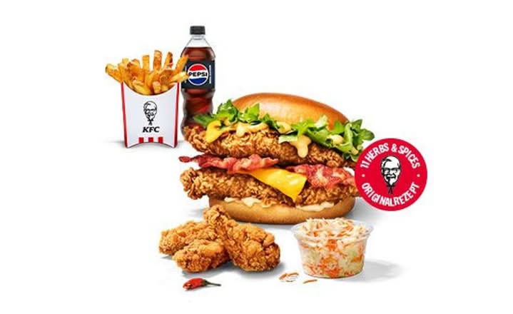 Double Cheese & Bacon Burger Box