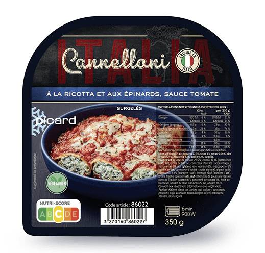Cannelloni ricotta épinard et sauce tomate