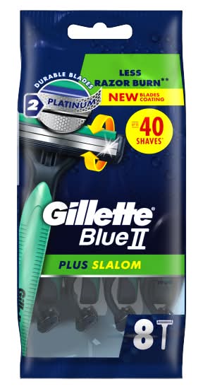 Gillette Men, Bluell Plus Slalom Disposable Razors (8 pack)