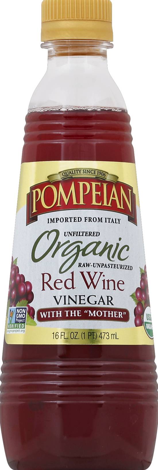 Pompeian Unfiltered Organic Red Wine Vinegar