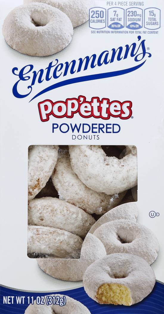Entenmann's Pop'ettes Powdered Donuts