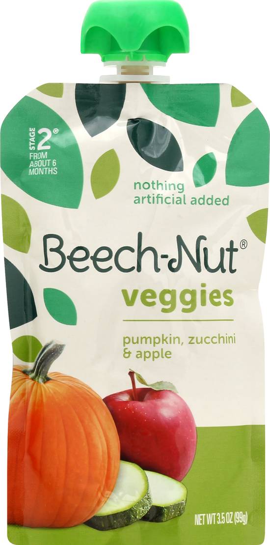 Beech-Nut Veggies Pumpkin Zucchini & Apple Stage 2 Baby Food