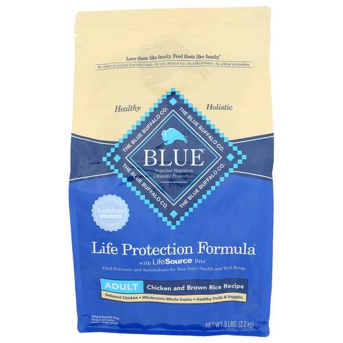 The Blue Buffalo Co. Chicken & Brown Rice Recipe Adult Dog Food