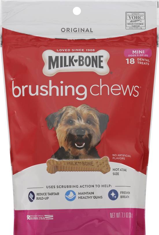 Milk-Bone Brushing Chews Original Mini Dogs Dental Treats