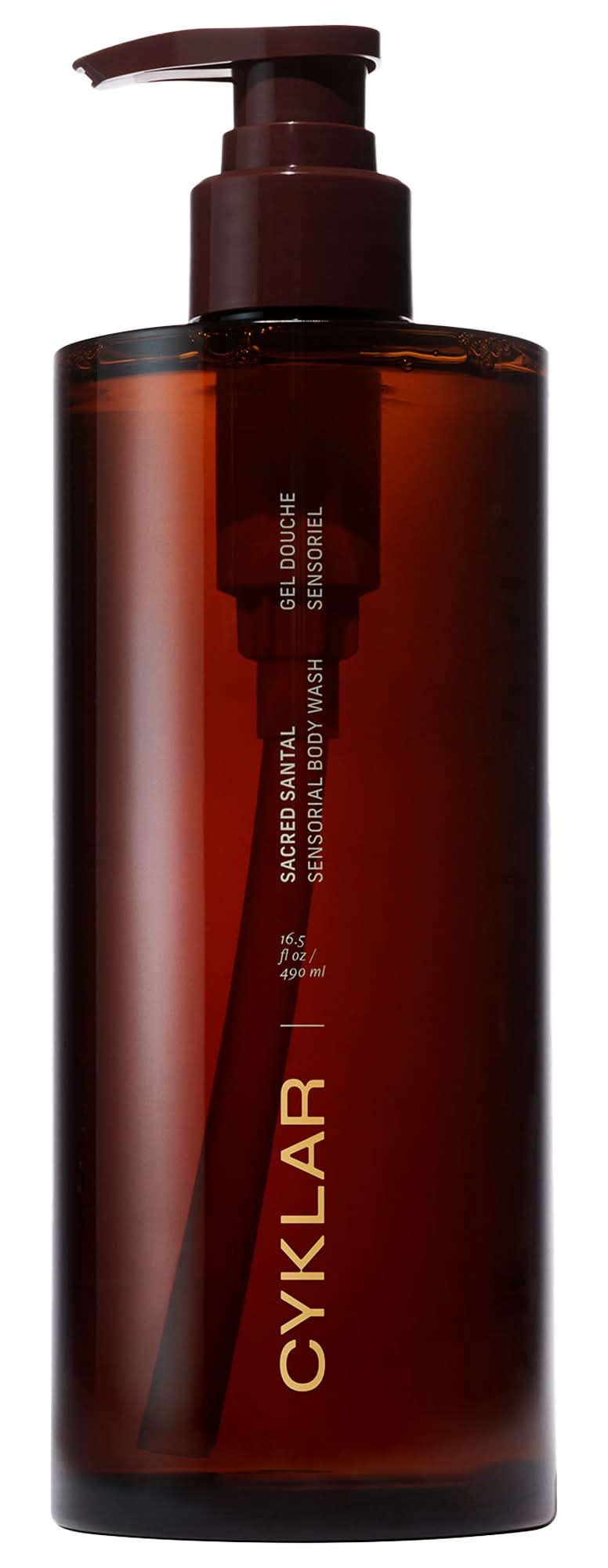 Cyklar Sacred Santal Sensorial Body Wash for Moisture Barrier 16.5 fl oz/490 mL