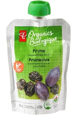 Pc organics nourriture en purée pour bébé - strained baby food (pruneaux)