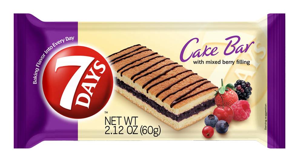 7Days Mixed Berry Cake Bar