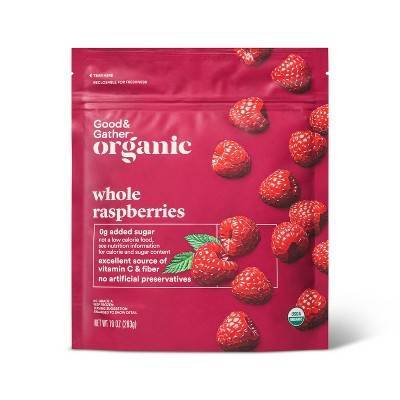 Good & Gather Organic Frozen Red Raspberries - 10oz - Tm