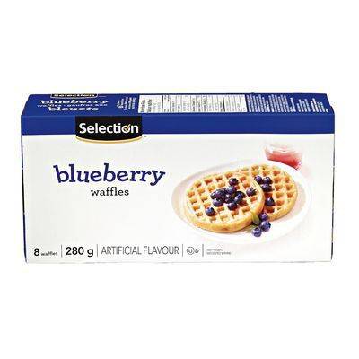 Selection gaufres aux bleuets (280 g) - blueberry waffles (280 g)