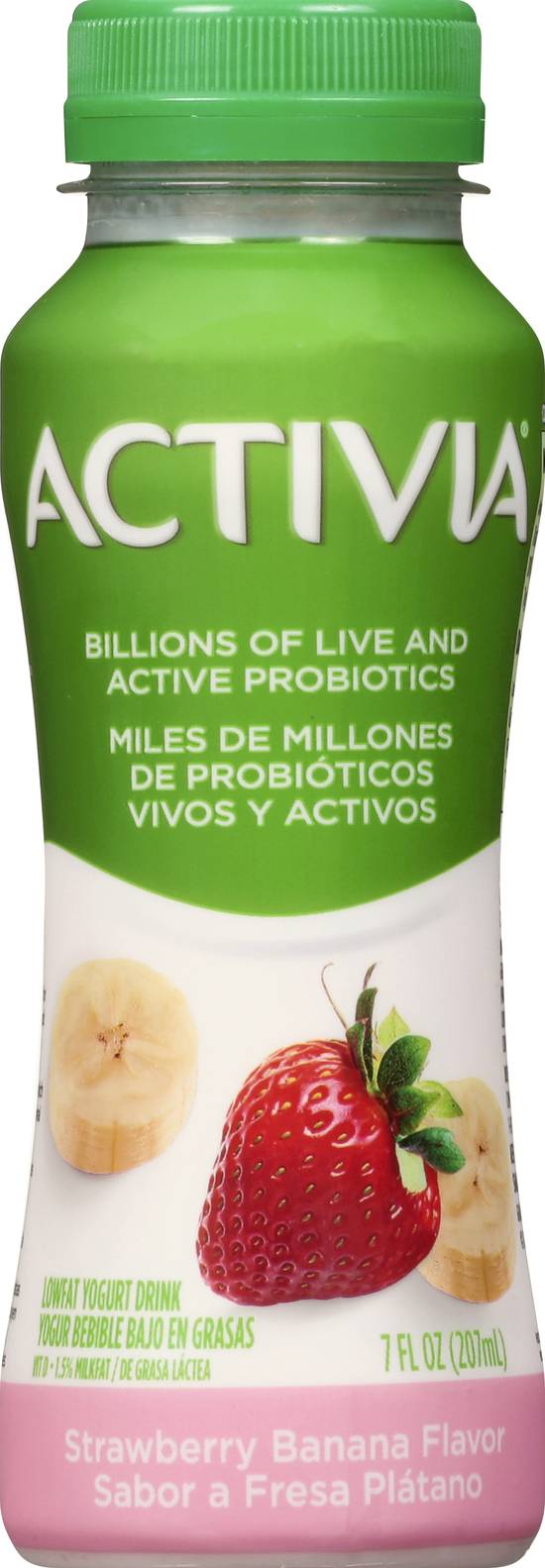 Activia Probiotic Lowfat Yogurt Drink (strawberry-banana)