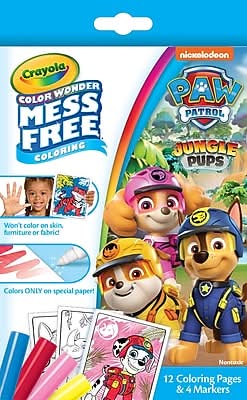 Crayola Color Wonder Paw Patrol Coloring Book, 12 Pages (752852)