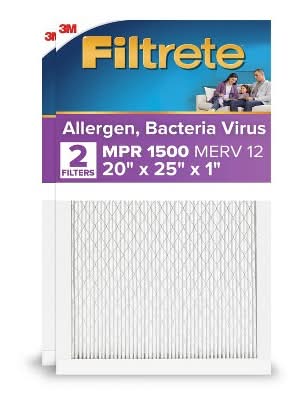 Filtrete Allergen Bacteria & Virus Air Filter, 20 in x 25 in x 1 in (2 ct)