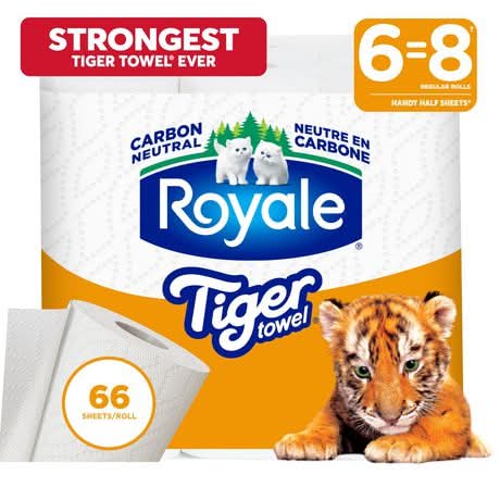 Royale Strong Tiger Paper Towels (66 ct)