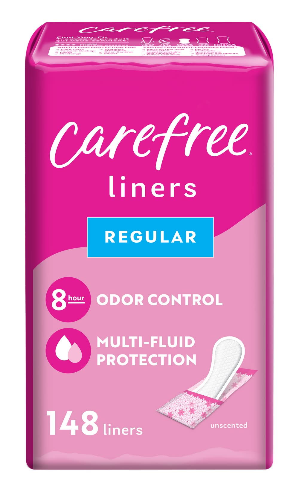 Carefree Pantiliners Acti Fresh Regular To Go (148 ct)