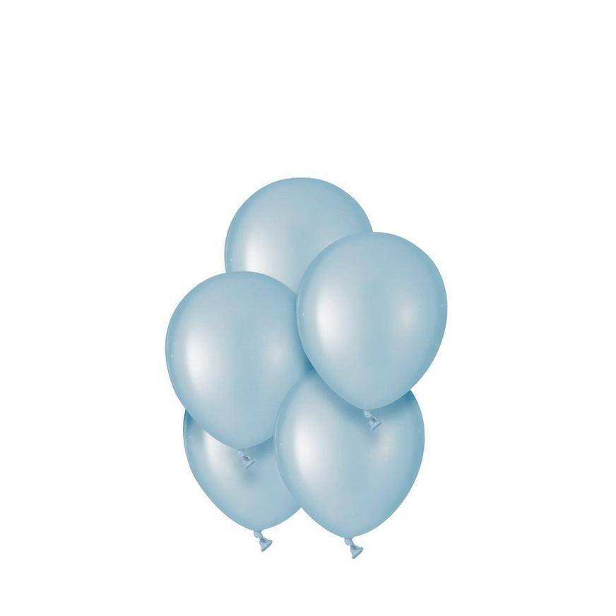 Uninflated 50ct, 5in, Powder Blue Premium Mini Latex Balloons - Luxaireae