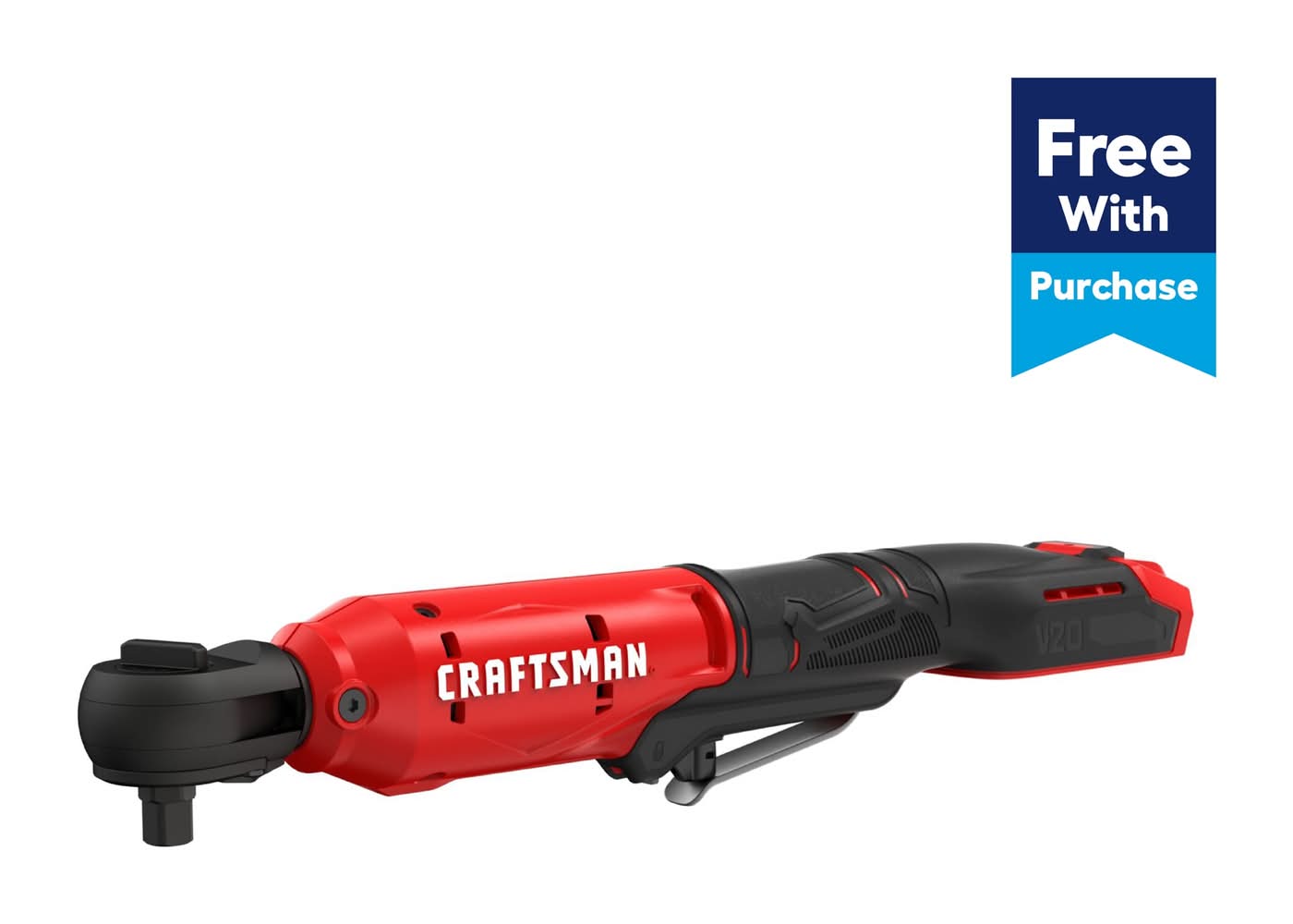 CRAFTSMAN 20-volt Variable Speed 1/4-in and 3/8-in Drive Cordless Ratchet Wrench (Battery Not Included and Charger Not Included)