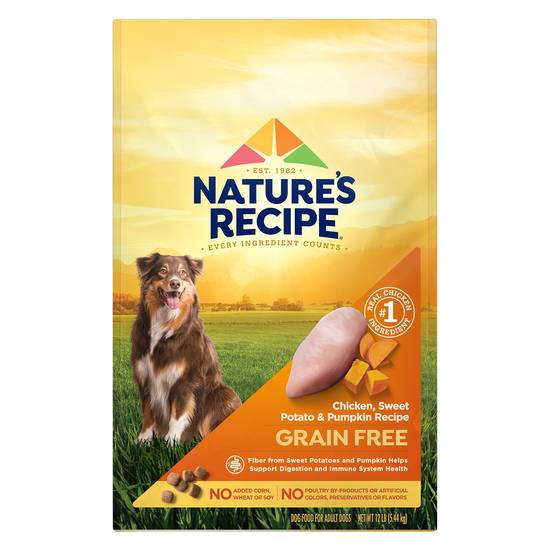 Nature's Recipe Grain Free Chicken Sweet Potato & Pumpkin Recipe Dog Food