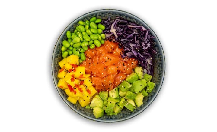 Salmon Glow Poke Bowl 三文鱼光泽碗
