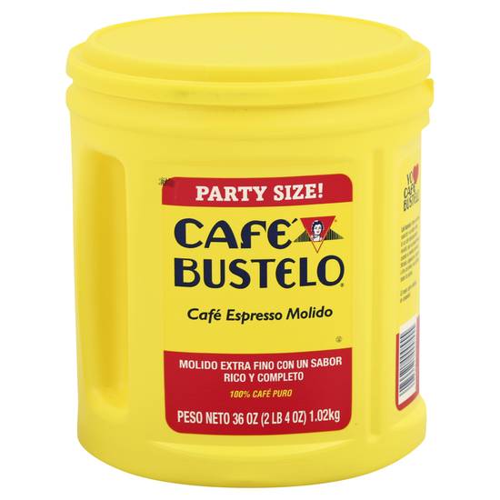 Cafe Bustelo Party Size! Espresso Ground Coffee (36 oz)