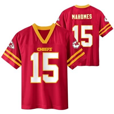 NFL Kansas City Chiefs Patrick Mahomes Boys' Short Sleeve Jersey - S