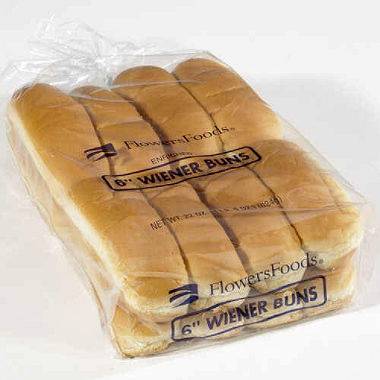 Flowers - 6" Hot Dog Bun - 16 ct Pack (1X16|Case of 1)