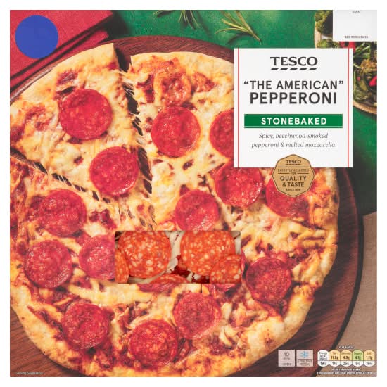 Tesco Stonebaked the American Pepperoni Pizza (311g)