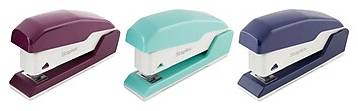 Staples Reduced Effort Mini Desktop Stapler, 20-Sheet Capacity, Assorted Colors (ST44432)