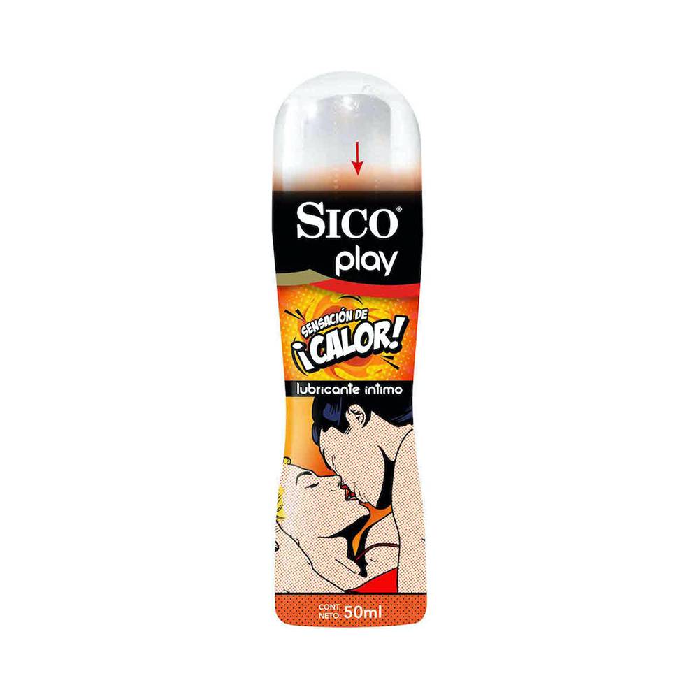 Sico lubricante íntimo play sensación de calor (roll-on 50 ml)