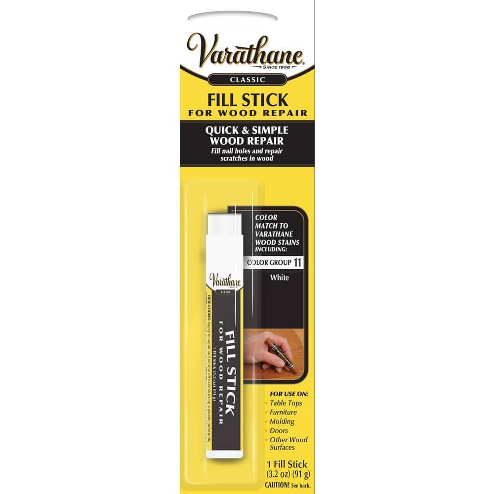 Varathane Classic Quick & Simple Repairs Wood Fill Stick, White