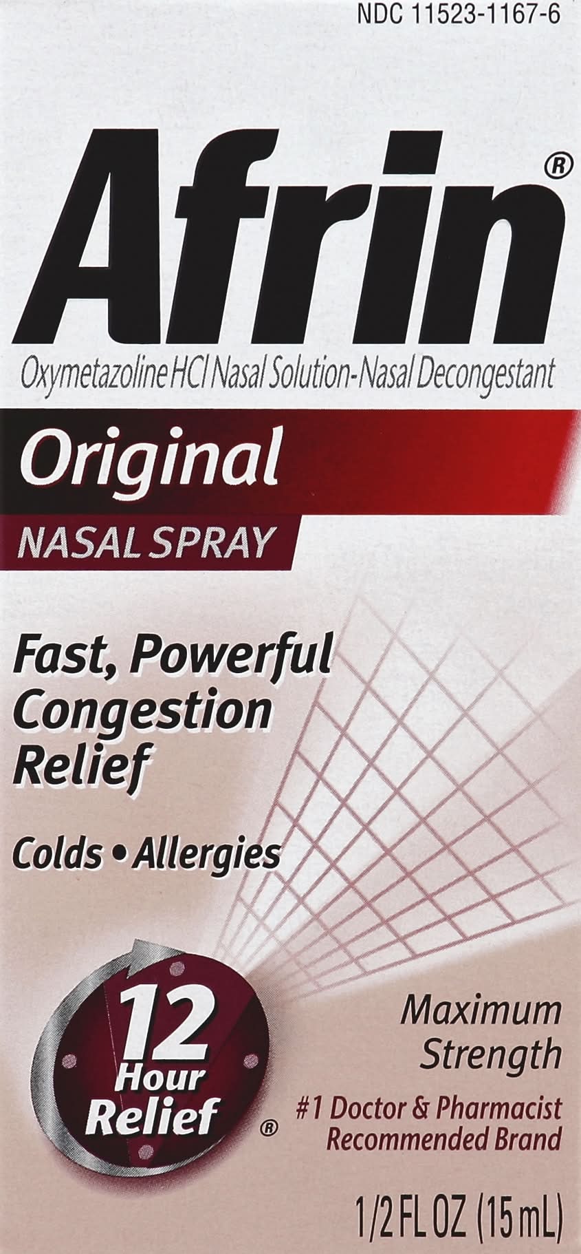 Afrin Original Maximum Strength Nasal Spray (15 ml)