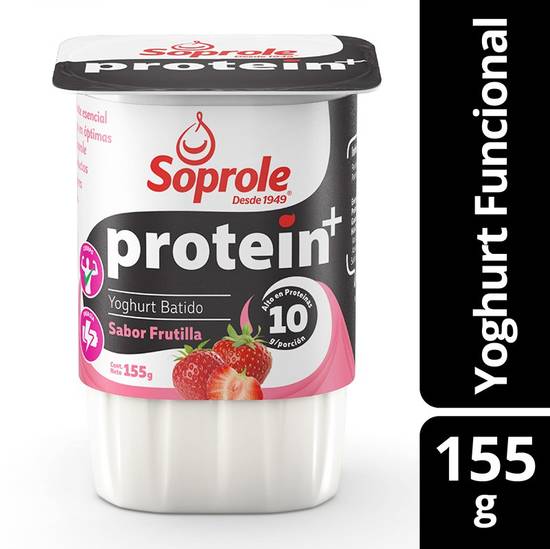 Protein+ - Yoghurt sabor frutilla - Pote 155 g