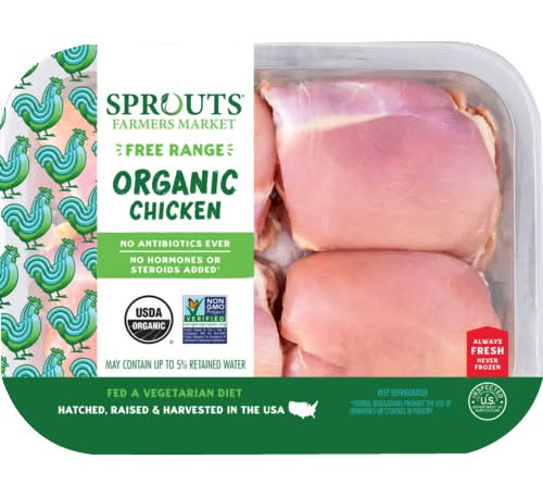 Sprouts Organic Boneless Chicken Thigh (Avg. 1.5lb)