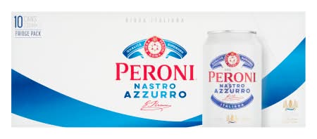 Peroni Nastro Azzurro Lager Beer (10 x 330ml)