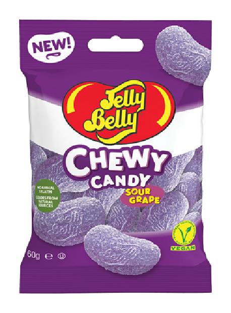 JELLY BELLY Sour Grape Chewy Candy 60g