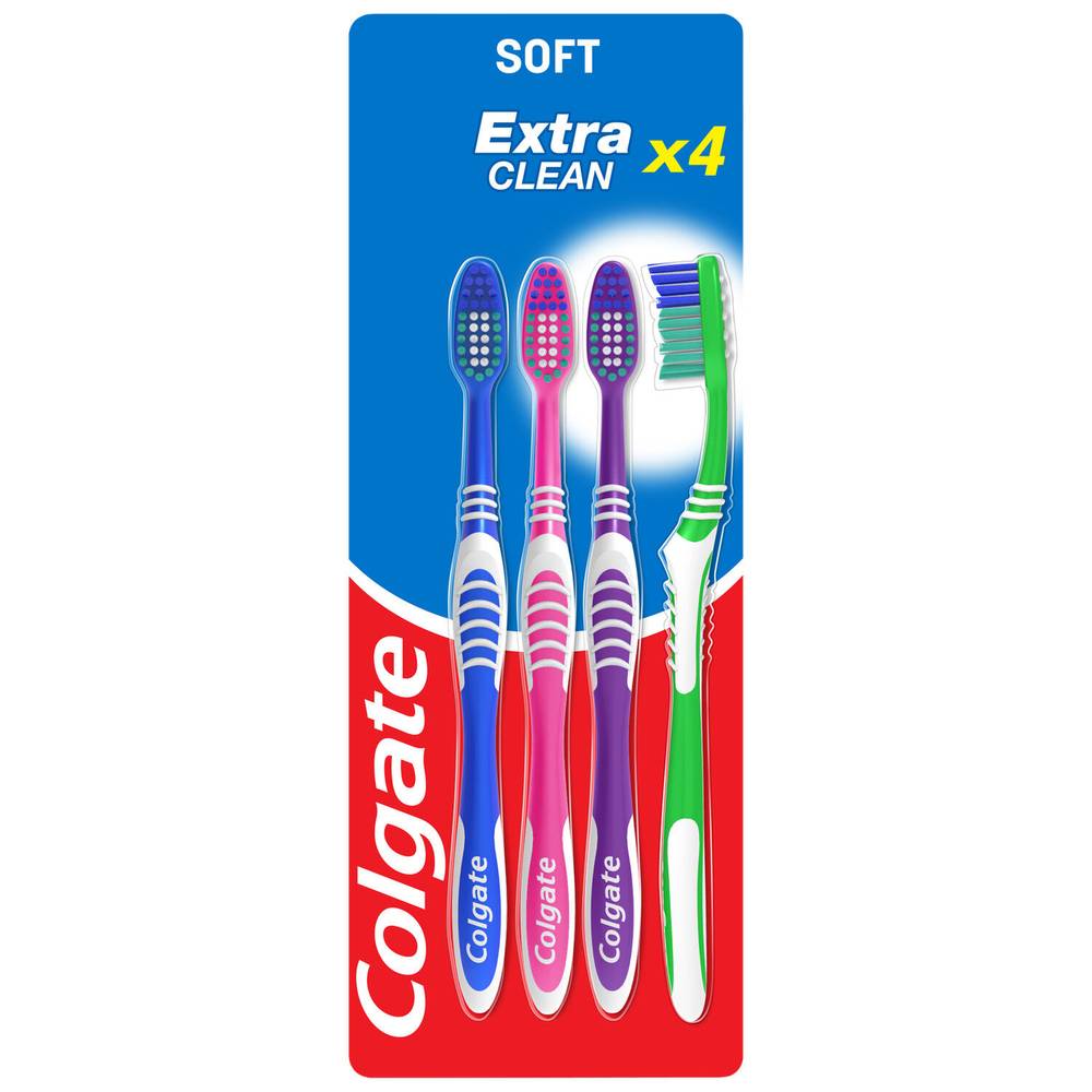 Colgate - Brosses à dents multi action medium extra clean
