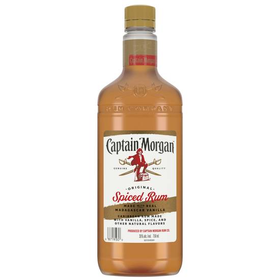 Captain Morgan Original Spiced Rum 750ml Plastic Bottle