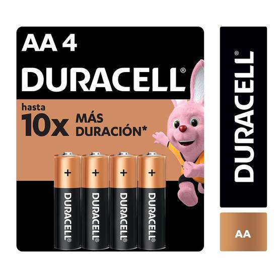 Duracell - Pilas alcalinas AA - 4 u