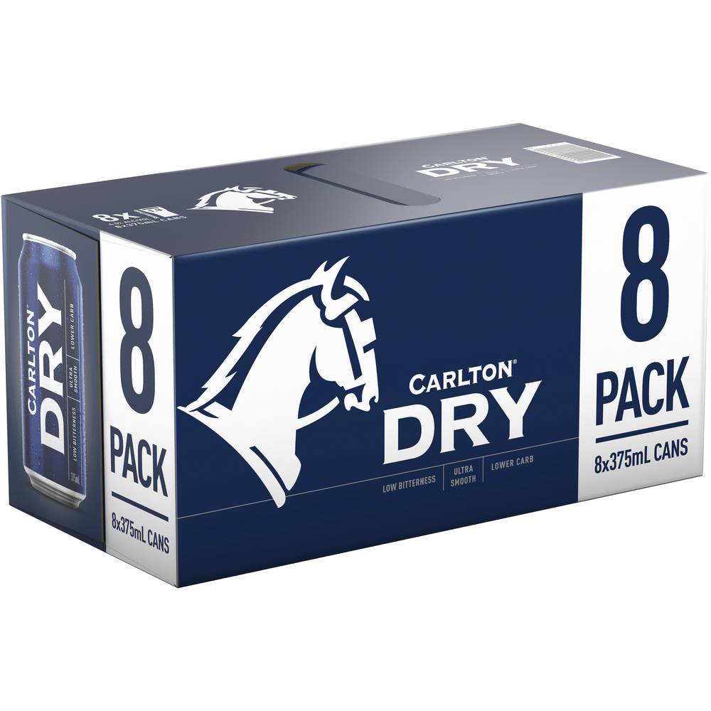 Carlton Dry 8pk Can 375mL X 8 pack