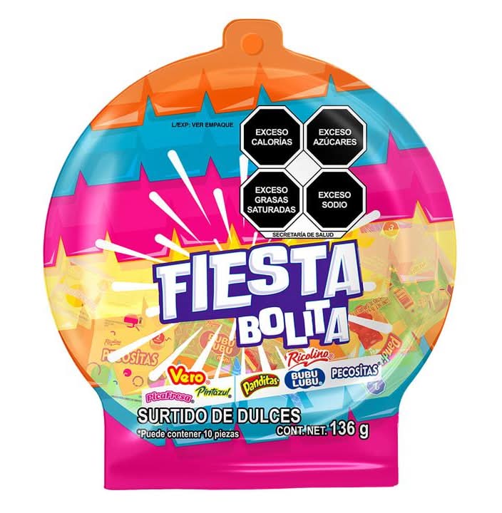 Ricolino · Fiesta bolita surtido de dulces (136 g)